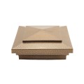 4.5" (4 1/2" x 4 1/2") Cape May Style Vinyl Post Cap - Antique Gold