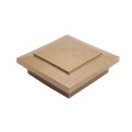 4.5" (4 1/2" x 4 1/2") Cape May Style Vinyl Post Cap - Antique Gold
