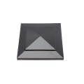 4.5" (4 1/2" x 4 1/2") Cape May Style Vinyl Post Cap - Hammertone Black