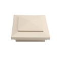 4.5" (4 1/2" x 4 1/2") Cape May Style Vinyl Post Cap - Khaki