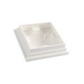 4.5" sq Cape May Style Vinyl Post Cap for Vinyl Fence and Railing (White)