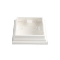 4.5" sq Cape May Style Vinyl Post Cap for Vinyl Fence and Railing (White)