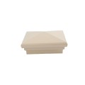 4.5" (4 1/2" x 4 1/2") Neptune Style Vinyl Post Cap - Beige
