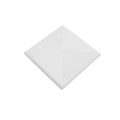 4 1/2" x 4 1/2" Sq. Neptune Vinyl Post Cap - White - LMT-1567W