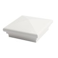 4.5" Sq Neptune Style Vinyl Post Cap for Vinyl Fence and Railing (White)