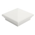 4.5" Sq Neptune Style Vinyl Post Cap for Vinyl Fence and Railing (White)