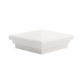 4.5" Sq Neptune Style Vinyl Post Cap for Vinyl Fence and Railing (White)
