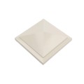 4.5" (4 1/2" x 4 1/2") Haven Style Vinyl Post Cap - Almond