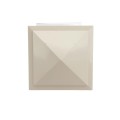 4.5" (4 1/2" x 4 1/2") Haven Style Vinyl Post Cap - Almond