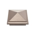 4.5" (4 1/2" x 4 1/2") Haven Style Vinyl Post Cap - Antique Brown