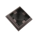 4.5" (4 1/2" x 4 1/2") Haven Style Vinyl Post Cap - Antique Brown