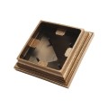 4.5" (4 1/2" x 4 1/2") Haven Style Vinyl Post Cap - Antique Gold