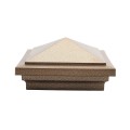 4.5" (4 1/2" x 4 1/2") Haven Style Vinyl Post Cap - Antique Gold