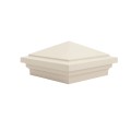 4.5" (4 1/2" x 4 1/2") Haven Style Vinyl Post Cap - Beige