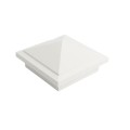 4 1/2" x 4 1/2" Sq. Haven Vinyl Post Cap - White - LMT-1568W