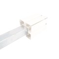 LMT General Purpose 5" Sq. x 36" Surface Mounting Post Mount For Vinyl Railing With 5" PVC Alignment Guides (Galvanized Steel) - 1573B