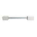 LMT General Purpose 4" Sq. x 36" Heavy-Duty Post Mount and Hardware Kit For Vinyl Railing Posts With PVC Top Leveling Guide (Galvanized Steel) - 1573F