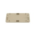 LMT Vinyl Fence Post Hole Cover for 1-3/4" x 3-1/2" Post Holes - Almond - 1579-ALMOND