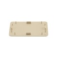 LMT Vinyl Fence Post Hole Cover for 1-3/4" x 3-1/2" Post Holes - Beige - 1579-BEIGE