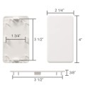 LMT Vinyl Post Hole Cover for 1-3/4" x 3-1/2" Post Holes - Almond - 1579-ALMOND 