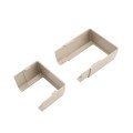 LMT 1618-KHAKI 2" x 3.5" Stair Rail Handrail Bracket Kit For Vinyl Railing (3 Piece) - Khaki (GeneralUse)