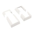 LMT 1618-WHITE 2" x 3.5" Stair Rail Handrail Bracket Kit For Vinyl Railing (3 Piece) - White