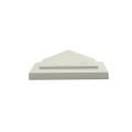 4" x 4" Sq. Brigantine Vinyl Post Cap - White LMT 1683W