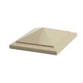 5" x 5" Sq. Brigantine Vinyl Post Cap - Almond LMT 1685NA