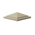 5" x 5" Sq. Brigantine Vinyl Post Cap - Almond LMT 1685NA