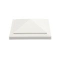 5" x 5" Sq. Brigantine Vinyl Post Cap - White LMT 1685W (PostCaps)