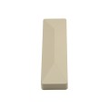 LMT 1 1/2" x 5 1/2" (1.690" x 5.690 x 1.500" OD) External Vinyl End Cap for Vinyl Fence Rails (Almond) - 1692NA