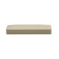 LMT 1 1/2" x 5 1/2" (1.690" x 5.690 x 1.500" OD) External Vinyl End Cap for Vinyl Fence Rails (Almond) - 1692NA