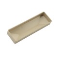 LMT 1 1/2" x 5 1/2" (1.690" x 5.690 x 1.500" OD) External Vinyl End Cap for Vinyl Fence Rails (Almond) - 1692NA