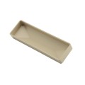 LMT 1 1/2" x 5 1/2" (1.690" x 5.690 x 1.500" OD) External Vinyl End Cap for Vinyl Fence Rails (Almond) - 1692NA