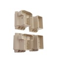 T - Rail Angle Wizard Horizontal Porch Vinyl Railing Bracket Kit - (4pk) - LMT 1717NA - Almond