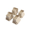 T - Rail Angle Wizard Horizontal Porch Vinyl Railing Bracket Kit - (4pk) - LMT 1717NA - Almond