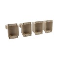 T - Rail Angle Wizard Horizontal Porch Vinyl Railing Bracket Kit - (4pk) - LMT 1717NA - Almond