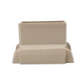 2" x 3.5" Angle Wizard Horizontal Porch Vinyl Railing Bracket Kit - (4pk) - LMT 1718NA - Almond
