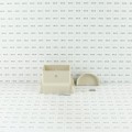 2" x 3.5" Angle Wizard Horizontal Porch Vinyl Railing Bracket Kit - (4pk) - LMT 1718NA - Almond