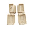 2" x 3.5" Angle Wizard Horizontal Porch Vinyl Railing Bracket Kit - (4pk) - LMT 1718NA - Almond