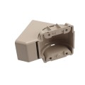 T - Rail Angle Wizard Vertical Stair Porch Vinyl Railing Bracket Kit - (4pk) - LMT 1719KK - Khaki (GeneralUse)
