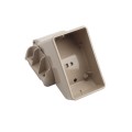 T - Rail Angle Wizard Vertical Stair Porch Vinyl Railing Bracket Kit - (4pk) - LMT 1719KK - Khaki (GeneralUse)