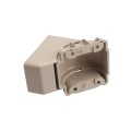T - Rail Angle Wizard Vertical Stair Porch Vinyl Railing Bracket Kit - (4pk) - LMT 1719KK - Khaki (GeneralUse)