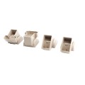 T - Rail Angle Wizard Vertical Stair Porch Vinyl Railing Bracket Kit - (4pk) - LMT 1719KK - Khaki (GeneralUse)
