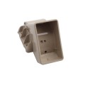 T - Rail Angle Wizard Vertical Stair Porch Vinyl Railing Bracket Kit - (4pk) - LMT 1719KK - Khaki (GeneralUse)
