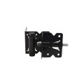 Adjustable Self-Closing Stainless Steel Gate Hinge Pair With Hardware For Vinyl Fence Gates (Black) - NW171NASCA-SSBD