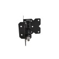Adjustable Self-Closing Stainless Steel Gate Hinge Pair With Hardware For Vinyl Fence Gates (Black) - NW171NASCA-SSBD