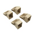 2" x 3.5" Angle Wizard Vertical Stair Vinyl Railing Bracket Kit - (4pk) - LMT 1720NA - Almond