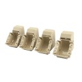 2" x 3.5" Angle Wizard Vertical Stair Vinyl Railing Bracket Kit - (4pk) - LMT 1720NA - Almond
