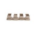 2" x 3.5" Angle Wizard Vertical Stair Vinyl Railing Bracket Kit - (4pk) - LMT 1720K13K- Khaki